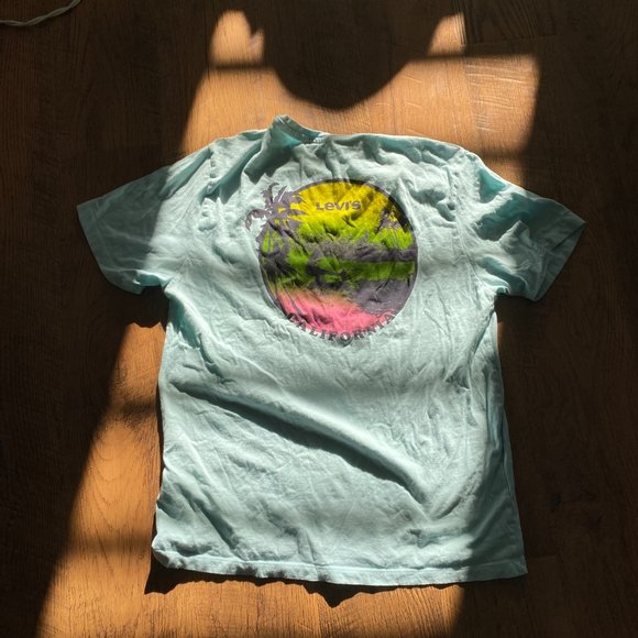 Levi's Light Blue California Tshirt - Picture 2 of 2